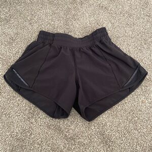 Black lululemon Hotty hot shorts